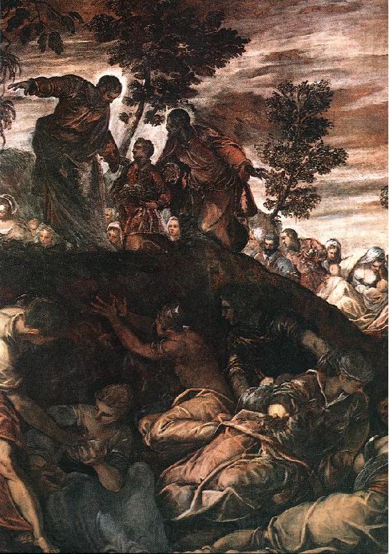 Tintoretto The Miracle of the Loaves and Fishes Norge oil painting art