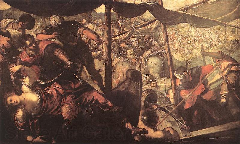 Tintoretto Battle between Turks and Christians Spain oil painting art