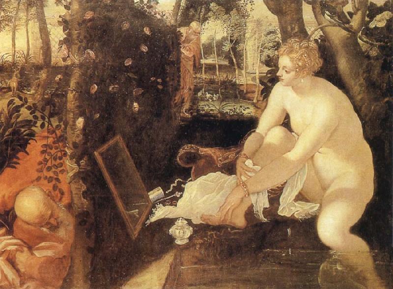 Tintoretto Susanna at he Bath Norge oil painting art