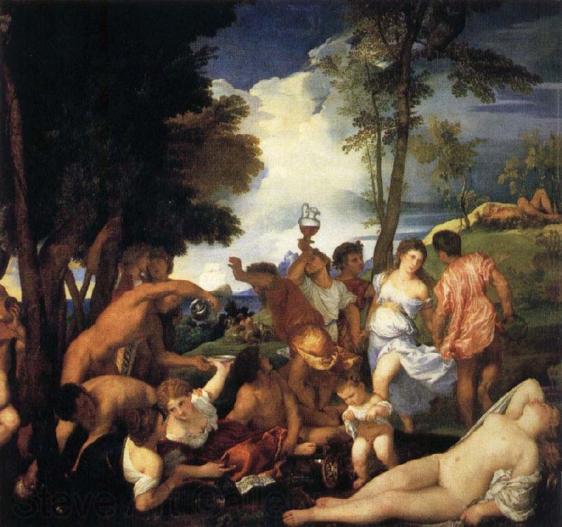 Titian Bacchanal of the Andrians Norge oil painting art